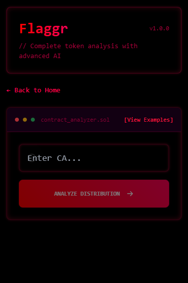 Flaggr Contract Analyzer Interface